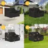 Tevara Outdoor Swing Sofa in Dark Grey with Cushion & Black Cover