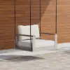 Tevara Outdoor Swing Sofa in Sand with Cushion & Black Cover