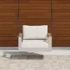 Tevara Outdoor Swing Sofa in Sand with Cushion & Black Cover