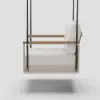 Tevara Outdoor Swing Sofa in Sand with Cushion & Black Cover