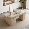 Velign 65" L-Shape Whitewash Executive Desk with Right-Side Cabinet