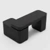 Velign 65" L-Shape Black Executive Desk with Right-Side Cabinet
