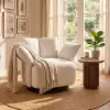 Picture of Florvia Chenille Swivel Adjustable-Armrest Accent Chair – AUD-H2960