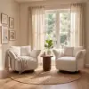 Picture of Florvia Chenille Swivel Adjustable-Armrest Accent Chair – AUD-H2960