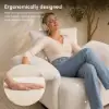 Picture of Florvia Chenille Swivel Adjustable-Armrest Accent Chair – AUD-H2960