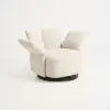 Picture of Florvia Chenille Swivel Adjustable-Armrest Accent Chair – AUD-H2960