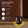 Aura 63" Walnut Fluted 360-Degree Rotating Electric Adjustable Standing Desk