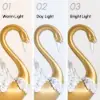 2-Piece Resin Swan Figurines – Elegant Gold Swan Decorative Storage Set