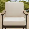 Tevara Outdoor Teak & Aluminium Dining Chairs in Warm White, Set of 8