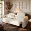 102" 2-Seater Chenille Dual-Motor Power Reclining Sofa with Multifunctional Centre Console
