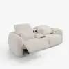 102" 2-Seater Chenille Dual-Motor Power Reclining Sofa with Multifunctional Centre Console