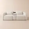 102" 2-Seater Chenille Dual-Motor Power Reclining Sofa with Multifunctional Centre Console