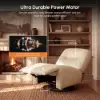 Genuine Leather Power Swivel Rocker Recliner Accent Chair with Phone Holder – AUD-H2973