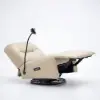 Genuine Leather Power Swivel Rocker Recliner Accent Chair with Phone Holder – AUD-H2973