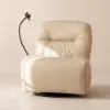 Genuine Leather Power Swivel Rocker Recliner Accent Chair with Phone Holder – AUD-H2973