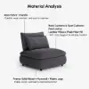 108" 3-Piece Light Grey Chenille Modular Sectional Sofa with Hidden Storage