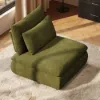 108" 3-Piece Evergreen Chenille Modular Sectional Sofa with Hidden Storage