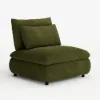 108" 3-Piece Evergreen Chenille Modular Sectional Sofa with Hidden Storage