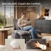 72" 2-Piece Light Grey Chenille Modular Sectional Sofa with Hidden Storage