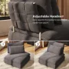72" 2-Piece Light Grey Chenille Modular Sectional Sofa with Hidden Storage