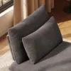 72" 2-Piece Light Grey Chenille Modular Sectional Sofa with Hidden Storage