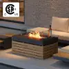 Tevara 100cm Smokeless Propane Fire Pit Table with Cover for Outdoor Patio
