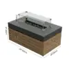 Tevara 100cm Smokeless Propane Fire Pit Table with Cover for Outdoor Patio