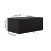 Tevara 100cm Smokeless Propane Fire Pit Table with Cover for Outdoor Patio
