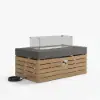 Tevara 100cm Smokeless Propane Fire Pit Table with Cover for Outdoor Patio
