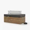 Tevara 100cm Smokeless Propane Fire Pit Table with Cover for Outdoor Patio