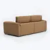 87" 2-Seater Genuine Leather Power Convertible Sleeper Sofa with Adjustable Headrests – Pillows