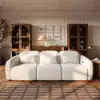 312cm 3-Seater Chenille Zero Gravity Power Reclining Sofa with Pillows & USB Port