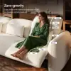 312cm 3-Seater Chenille Zero Gravity Power Reclining Sofa with Pillows & USB Port