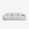 312cm 3-Seater Chenille Zero Gravity Power Reclining Sofa with Pillows & USB Port