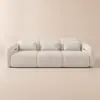 312cm 3-Seater Chenille Zero Gravity Power Reclining Sofa with Pillows & USB Port