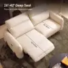 Curva 215cm Genuine Leather Power Reclining Sofa with Adjustable Headrest