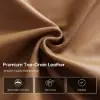 95" 2-Seater Genuine Leather Power Convertible Sleeper Sofa with Adjustable Armrests