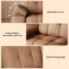 Picture of 130" 3-Seater Genuine Leather Power Convertible Sleeper Sofa with Adjustable Armrests – AUD-H2988