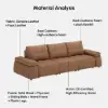 Picture of 130" 3-Seater Genuine Leather Power Convertible Sleeper Sofa with Adjustable Armrests – AUD-H2988