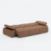 Picture of 130" 3-Seater Genuine Leather Power Convertible Sleeper Sofa with Adjustable Armrests – AUD-H2988