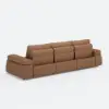 Picture of 130" 3-Seater Genuine Leather Power Convertible Sleeper Sofa with Adjustable Armrests – AUD-H2988