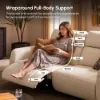 Curva 302cm Genuine Leather Power Reclining Sofa with Adjustable Headrest