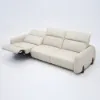 Curva 302cm Genuine Leather Power Reclining Sofa with Adjustable Headrest