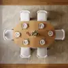 Picture of Dining Set 47"–79" Extendable Solid Wood Dining Table with 6 Chairs
