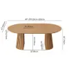 Picture of Dining Set 47"–79" Extendable Solid Wood Dining Table with 6 Chairs