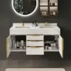 Aro 120cm Floating Double Bathroom Vanity with Sink and Sintered Stone Top