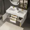 Aro 120cm Floating Double Bathroom Vanity with Sink and Sintered Stone Top