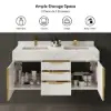 Aro 120cm Floating Double Bathroom Vanity with Sink and Sintered Stone Top
