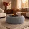 39" Performance Chenille Multi-Functional Coffee Table With Storage And Ottoman In One