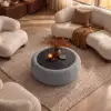 39" Performance Chenille Multi-Functional Coffee Table With Storage And Ottoman In One